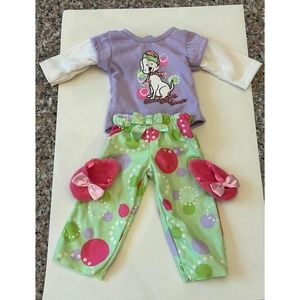 Dollie & Me Snuggle Time Pajama Set 18" Doll Clothes Outfit ~